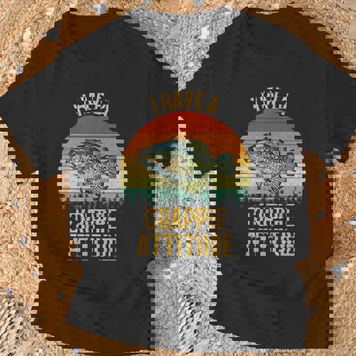 ウェア 90s Fishing Fish Crappie Attitude TShirt I Have A Crappie Attitude | Crappie | Crappie Fishing