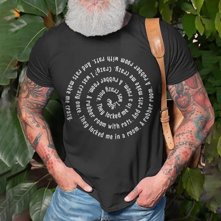 Crazy I Was Crazy Once Oddly Specific Meme T-Shirt Gifts for Old Men