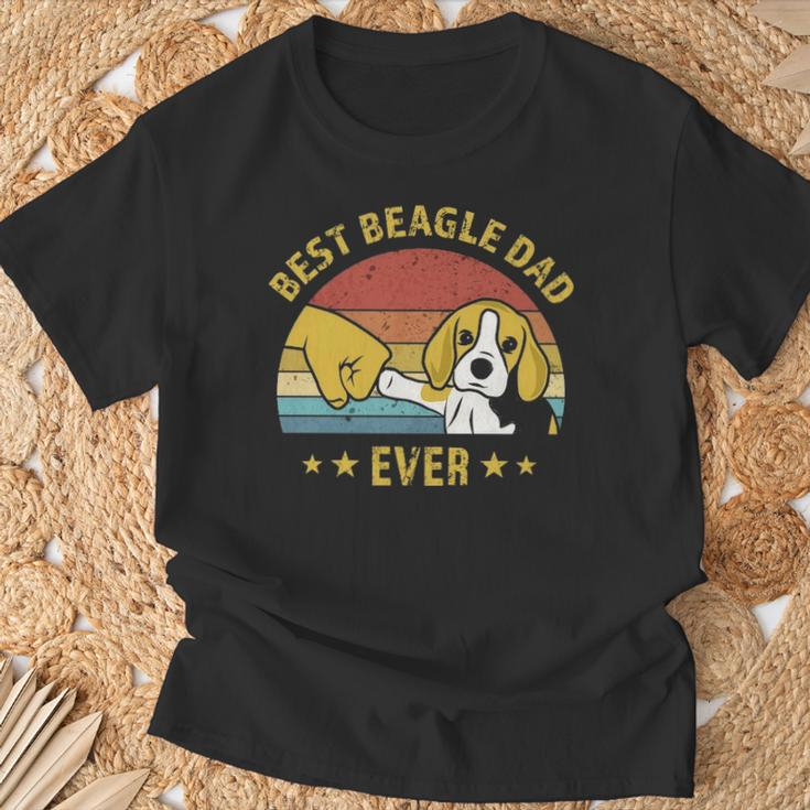 Cute Best Beagle Dad Ever Retro Vintage Puppy Lover T-Shirt Gifts for Old Men