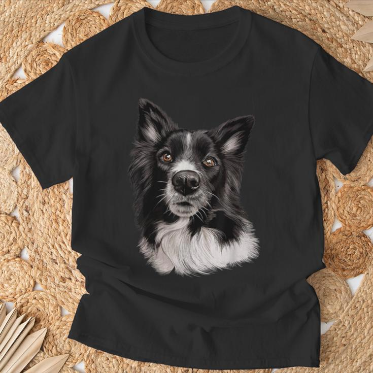 Cute Face Border Collie Dog T-Shirt Geschenke für alte Männer