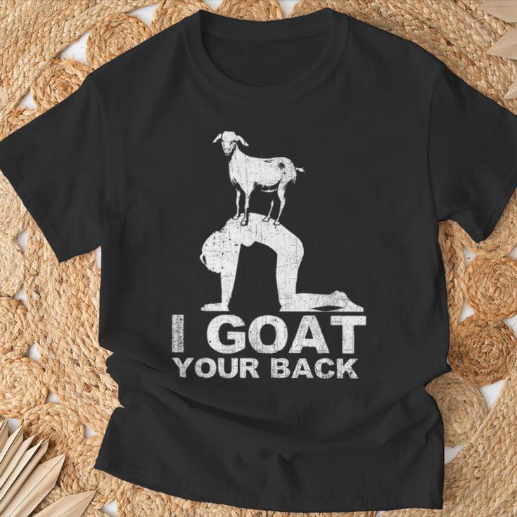 Cute Goat Yoga I Goat Your Back With Yoga Pose T-Shirt Gifts for Old Men