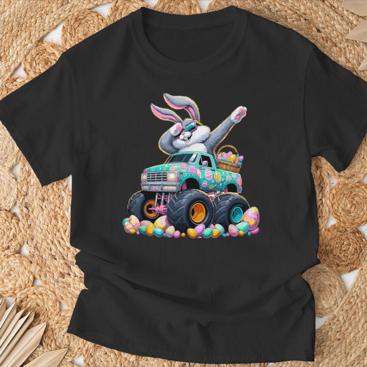 Dabbing Bunny Happy Easter Monster Truck Easter T-Shirt Gifts for Old Men
