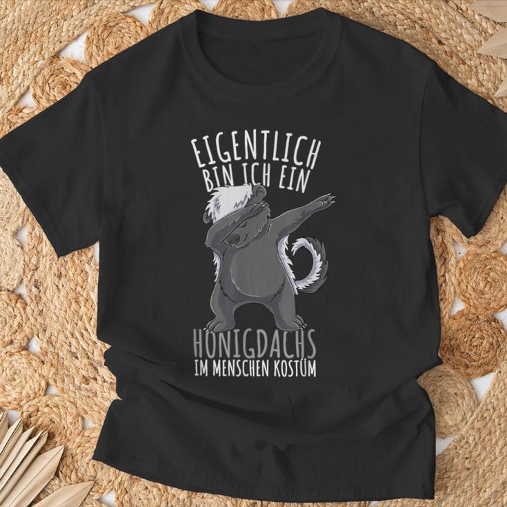 Dabbing Honigdachs Kostüm Mädchen Honigdachs T-Shirt Geschenke für alte Männer