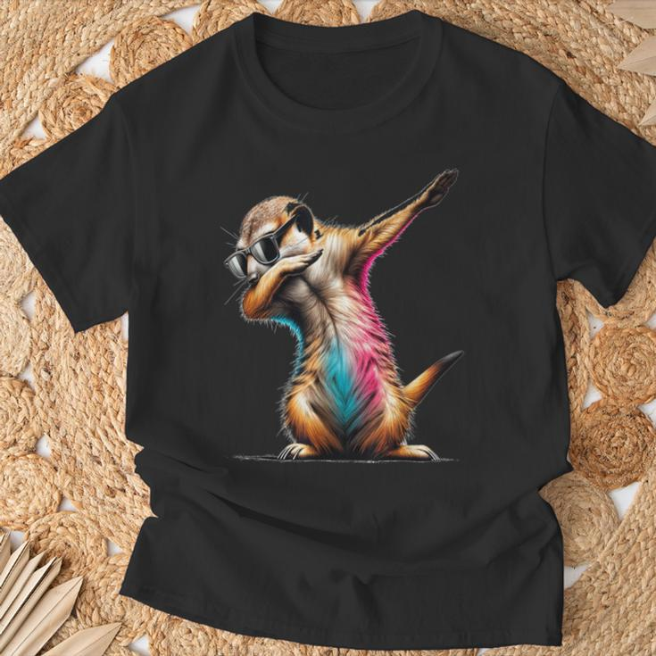 Dabbing Meerkat Dancing Dab Surikate T-Shirt Geschenke für alte Männer