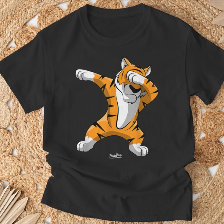 Dabbing Tiger Dab Tiger Safari Tiger Animal T-Shirt Geschenke für alte Männer