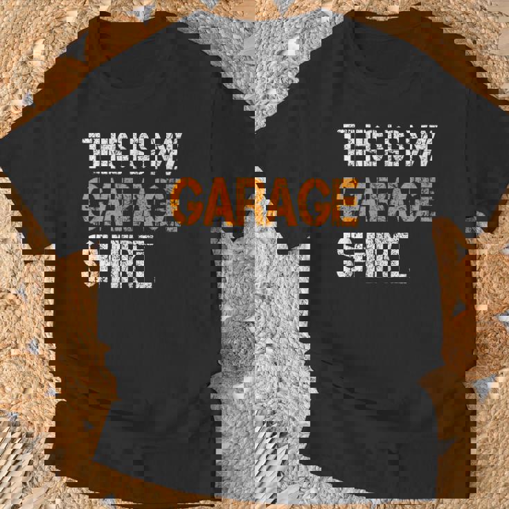 For Dad Father's Day Daddy Son Matching This Is My Garage T-Shirt Gifts for Old Men