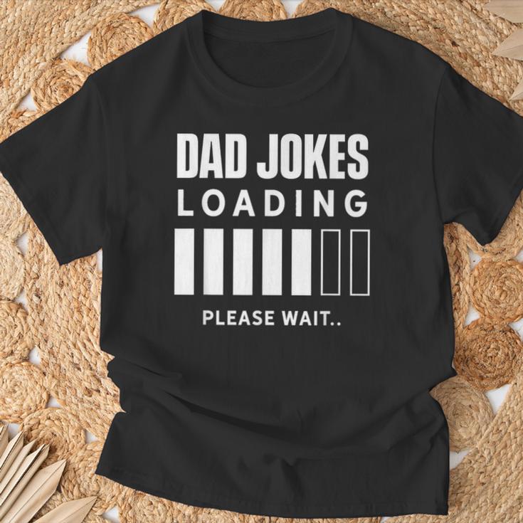 Dad Joke Lädt Bitte Waten Jokes Papa Joke Father T-Shirt Geschenke für alte Männer