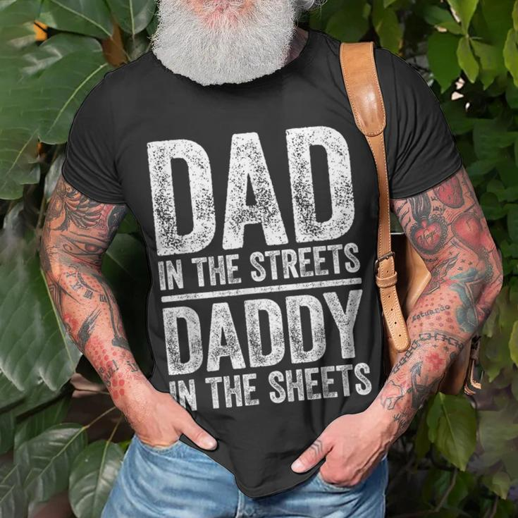 Dad In The Streets Daddy In The Sheets Father's Day T-Shirt Gifts for Old Men