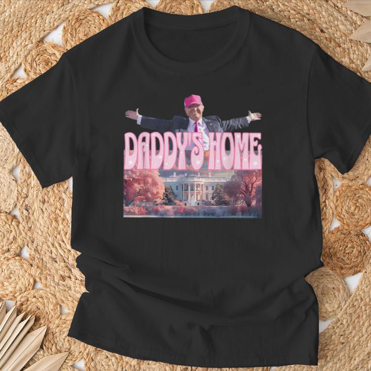Daddy's Home Real Donald Pink Preppy Edgy Good Man Trump T-Shirt Gifts for Old Men