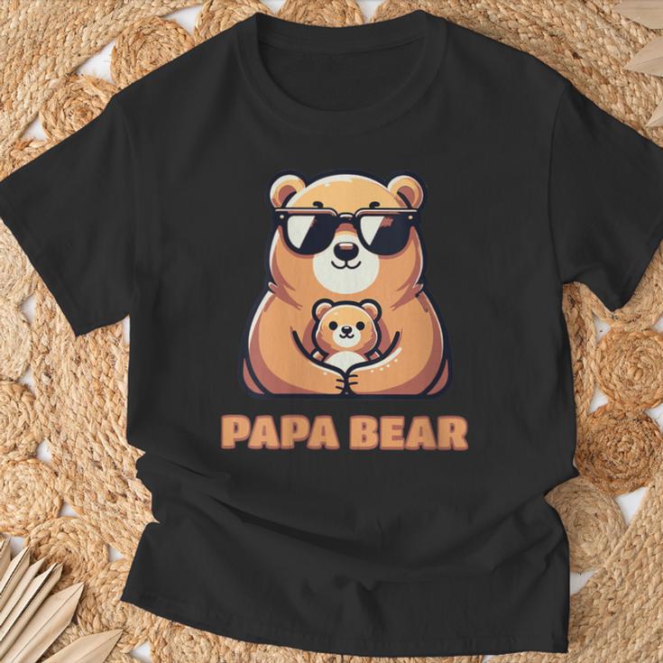 Damen Lustiger Süßer Papa-B Mit-Ausschnitt T-Shirt Geschenke für alte Männer