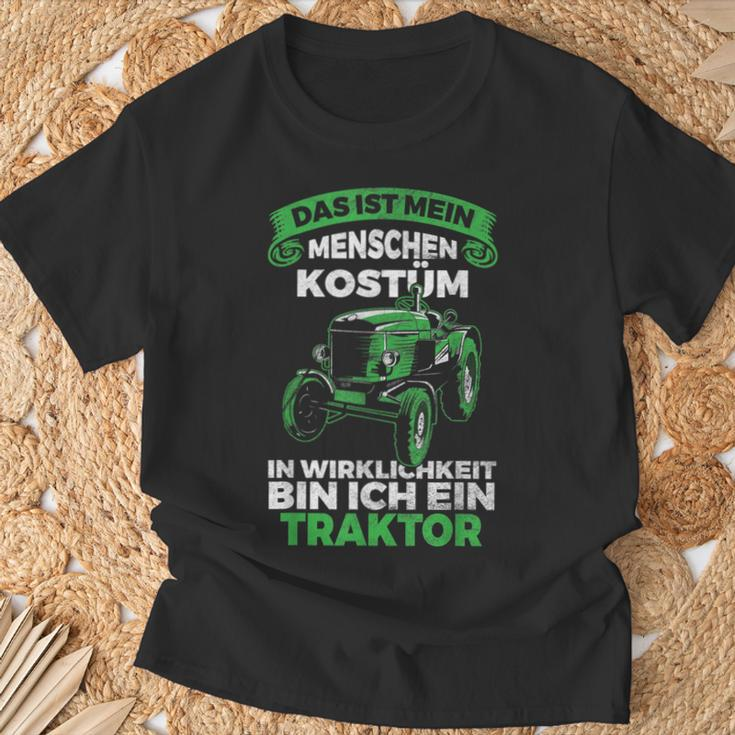 Das Ist Mein Menschenschostüm In Echt Bin Ich Ein Traktor T-Shirt Geschenke für alte Männer