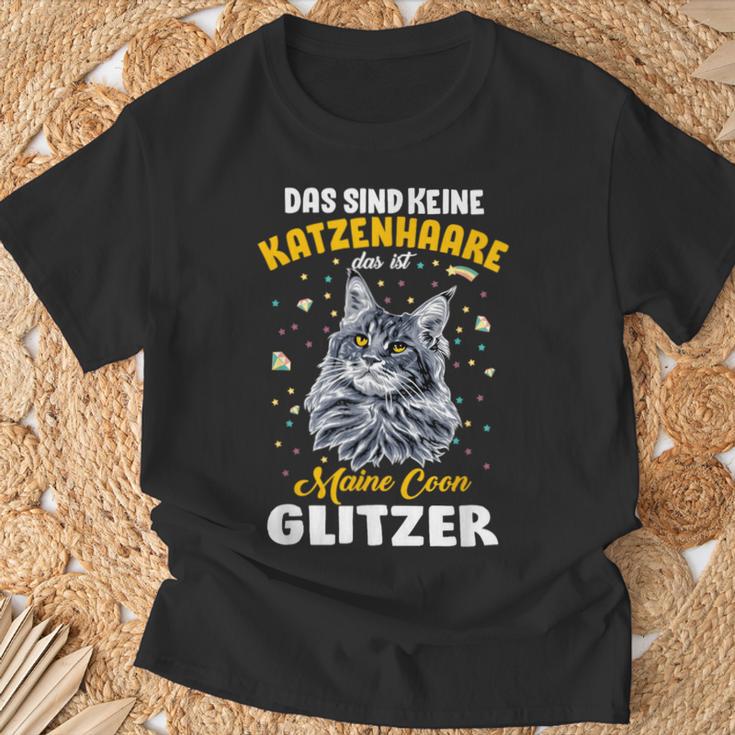 Das Sind Keine Katzenhaare Cat Lovers Cat Main Coon T-Shirt Geschenke für alte Männer