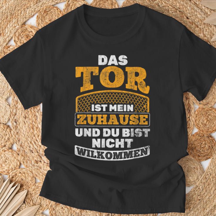 Das Tor Ist Mein Zuhause Football Goalkeeper T-Shirt Geschenke für alte Männer