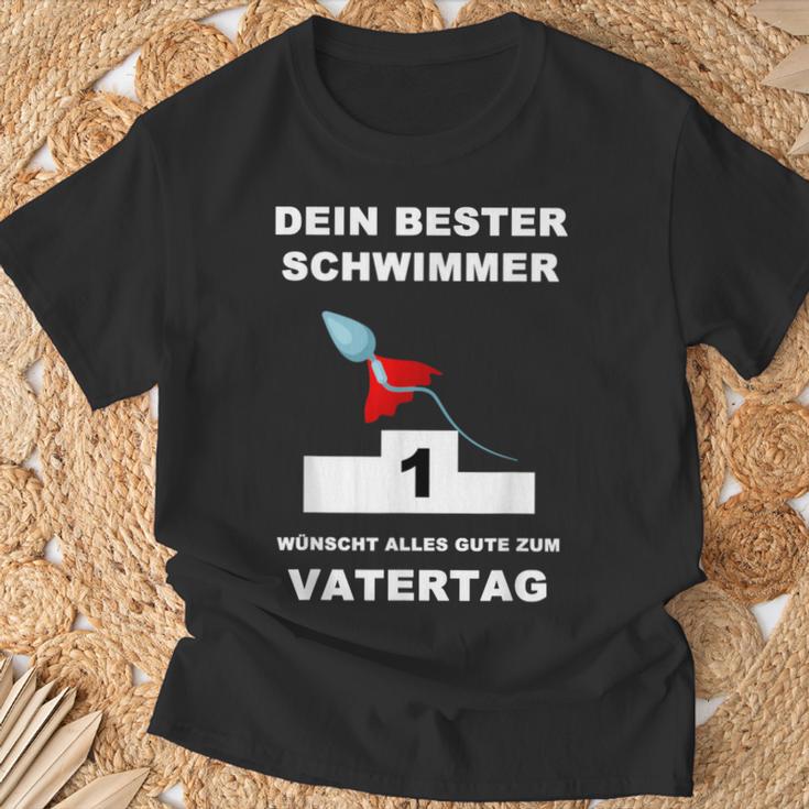 Dein Bester Schwimmer Wünscht Alles Gute Zum Fathertag S T-Shirt Geschenke für alte Männer