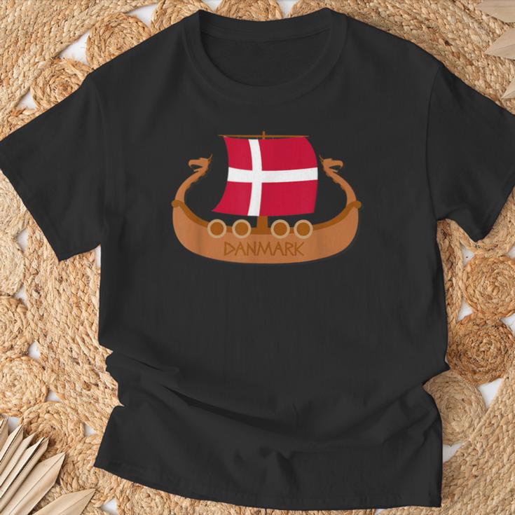 Denmark Flag Danish Pride Danmarkiking History Nordic T-Shirt Geschenke für alte Männer