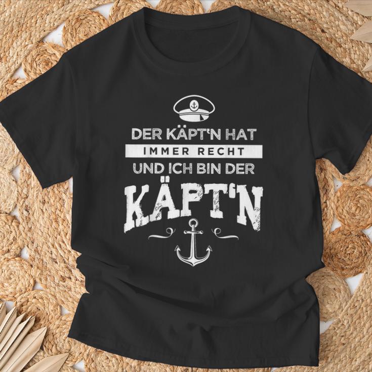 Der Kapitän Immer Recht Käpt'n The Capitän Hat Immer T-Shirt Geschenke für alte Männer