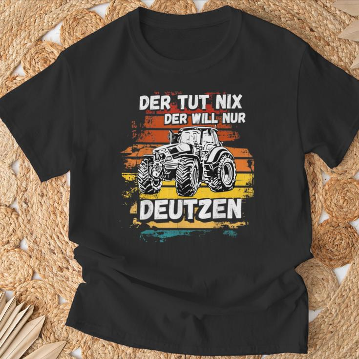 Deutz Tractor Laster Trekker Deutz Agriculture Farm Village T-Shirt Geschenke für alte Männer