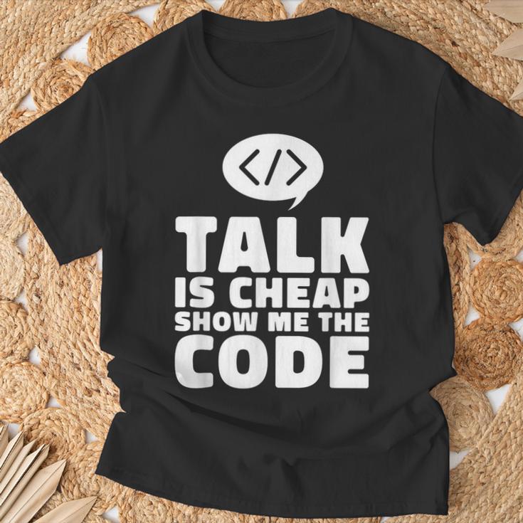 Developer Informatik Coder Code Programmer T-Shirt Geschenke für alte Männer