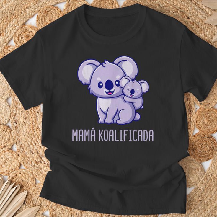 Día De La Madre Koalificada Mamá Hija Hijo Madre Camiseta unisex Regalos para ancianos