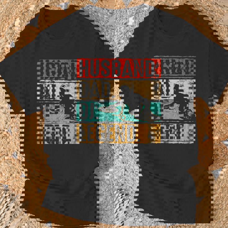 Día Del Padre Marido Papá Dj Leyenda Dj Disco Jockey Música Camiseta unisex Regalos para ancianos