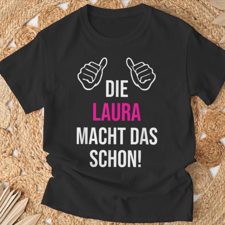 Die Laura Macht Das Schon First Name T-Shirt Geschenke für alte Männer