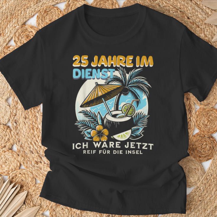 Dienstjubiläum & Firmenjubiläum 25 Jähriges Jubiläum Firma T-Shirt Geschenke für alte Männer