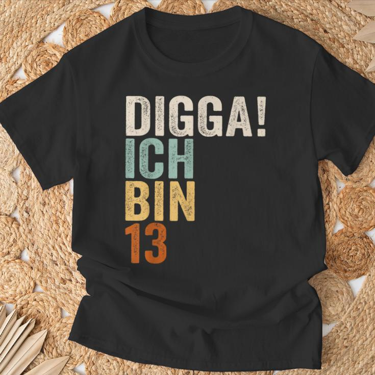 Digga Ich Bin 13 Jahre 13 Jahre 13 T-Shirt Geschenke für alte Männer