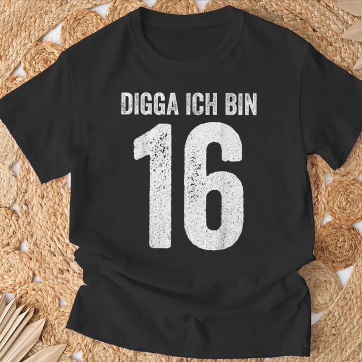 Digga Ich Bin 16 Jahre Alt Birthday 16 16Th Birthday T-Shirt Geschenke für alte Männer