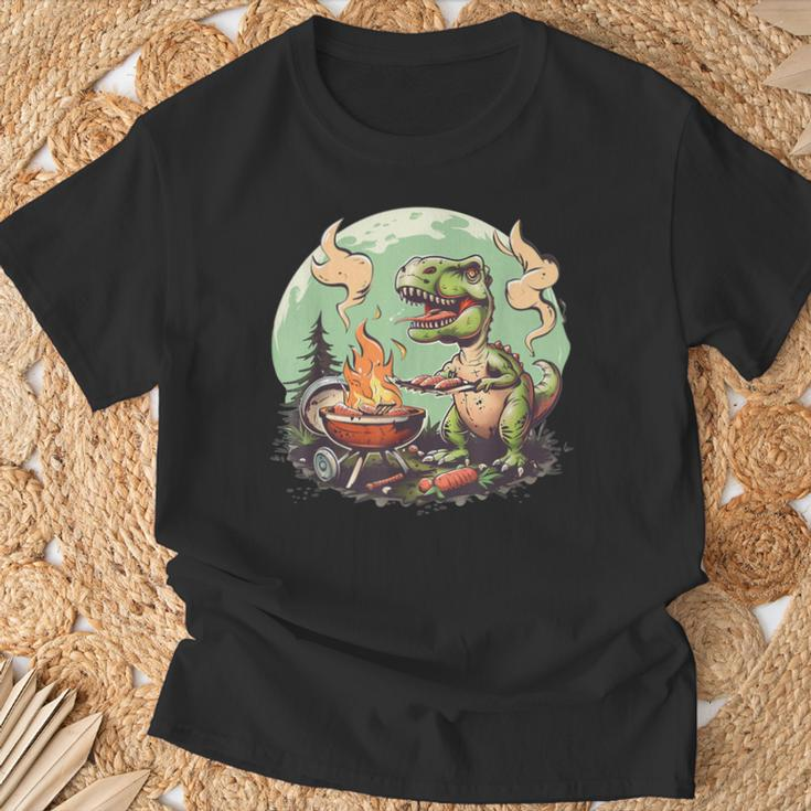 Dinosaurier-Sommergrill Für Freunde Und Familie T-Shirt Geschenke für alte Männer