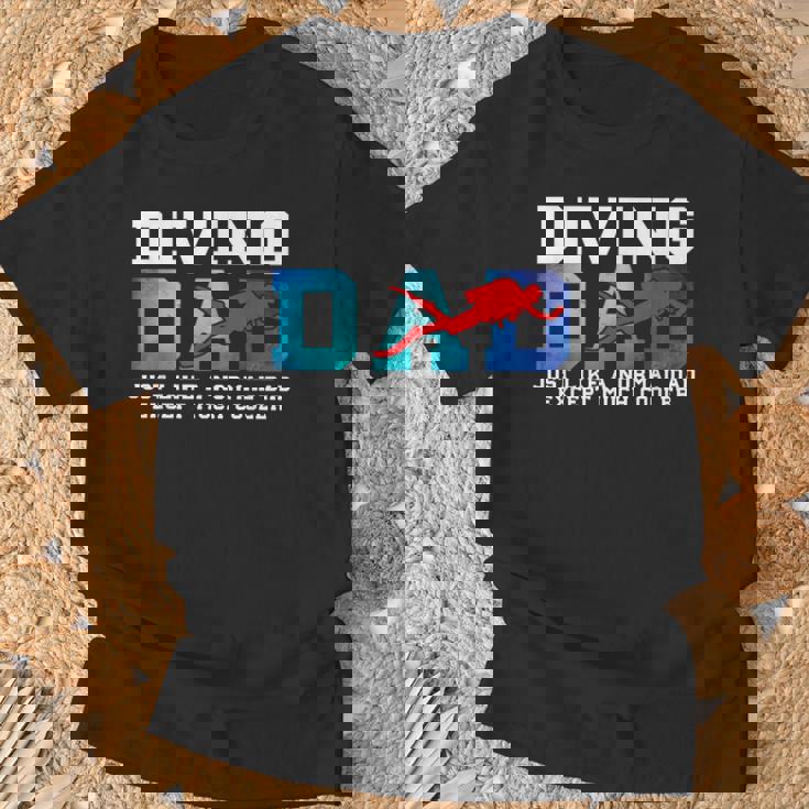 Diving Dad Buceador Papá Regalos Camiseta unisex Regalos para ancianos