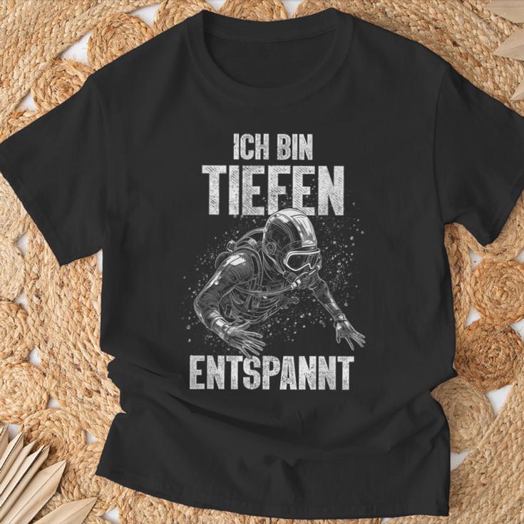 Diving Ich Bin Tief Rela T-Shirt Geschenke für alte Männer