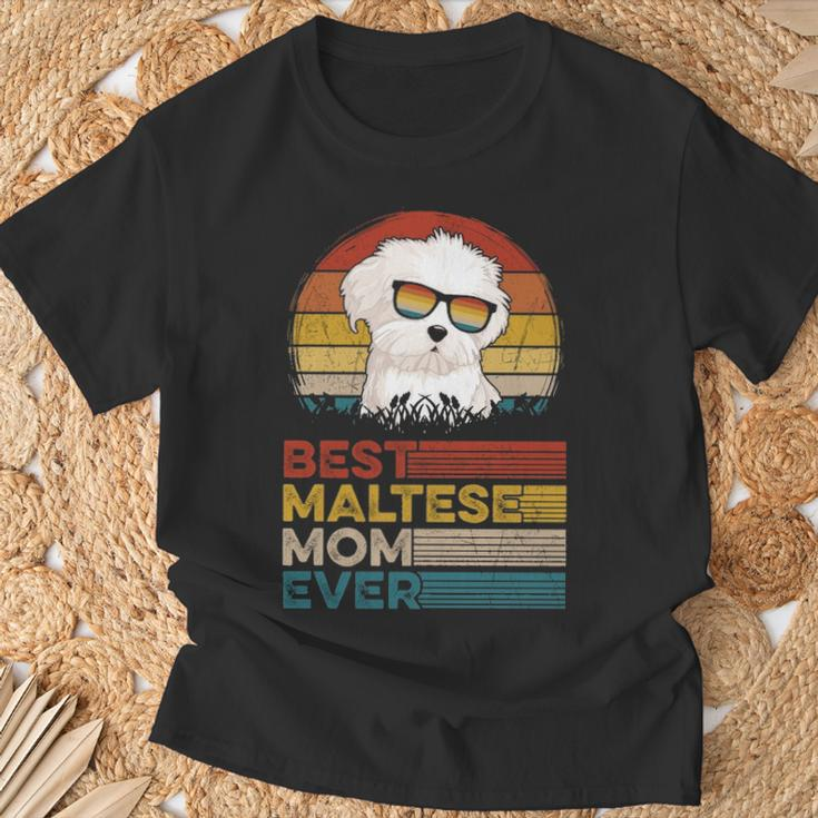 Dog Vintage Best Maltese Mom Ever For Dog Mom T-Shirt Gifts for Old Men