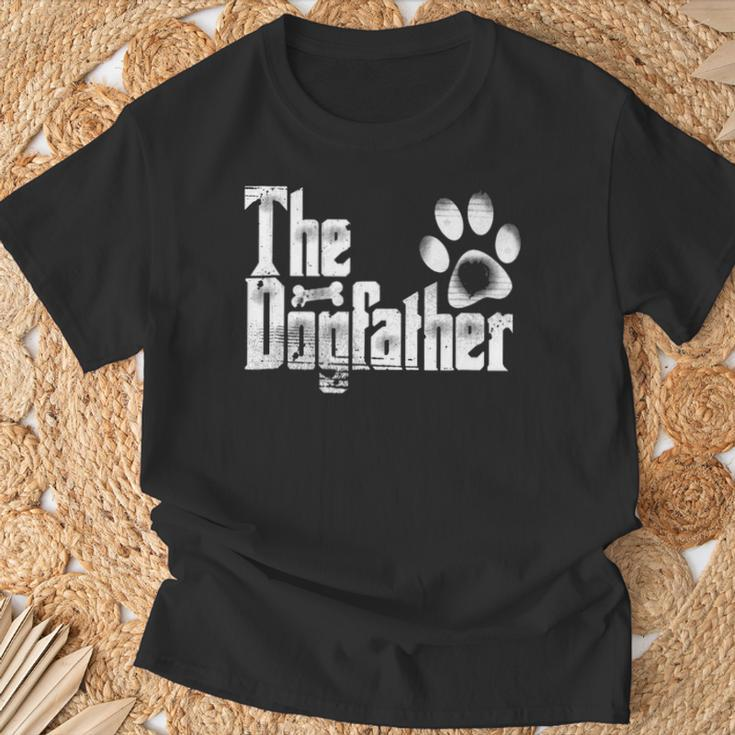 The Dogfather Dog Dad Father's Day T-Shirt Gifts for Old Men