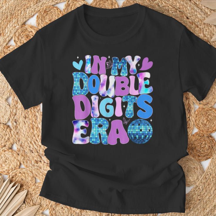 In My Double Digits Era Retro 10 Year Old 10Th Birthday Girl T-Shirt Gifts for Old Men
