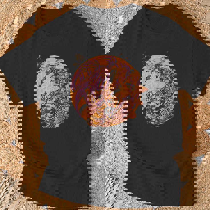 Dragonfly And Mushrooms Cottage Core T-Shirt Gifts for Old Men