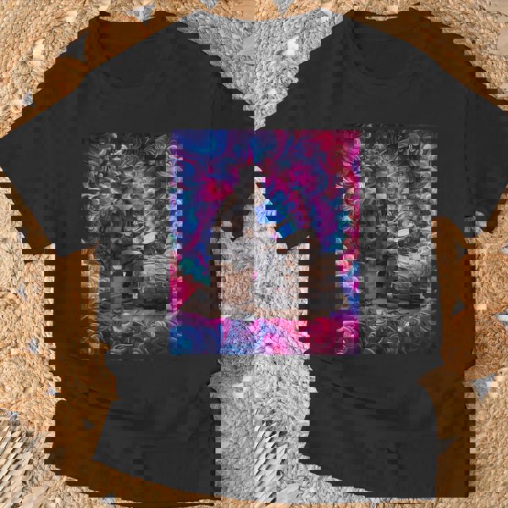 Drumming Tess Für Die Old Man Psychedelic Street Drummers T-Shirt Geschenke für alte Männer