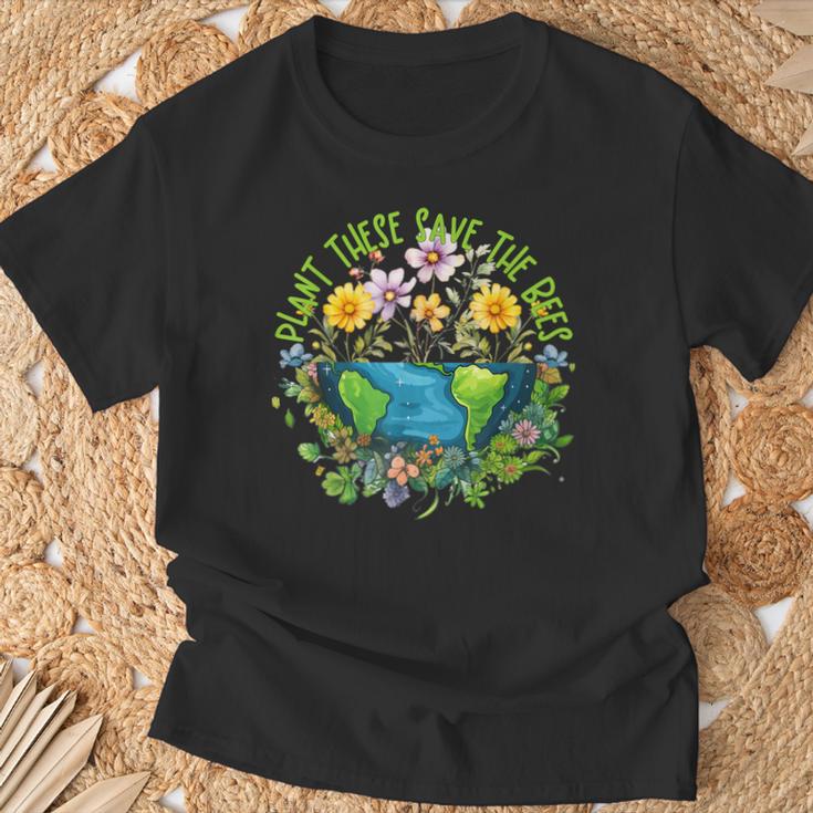 Earthday Pflanze Diese Rette Die Bienen T-Shirt Geschenke für alte Männer