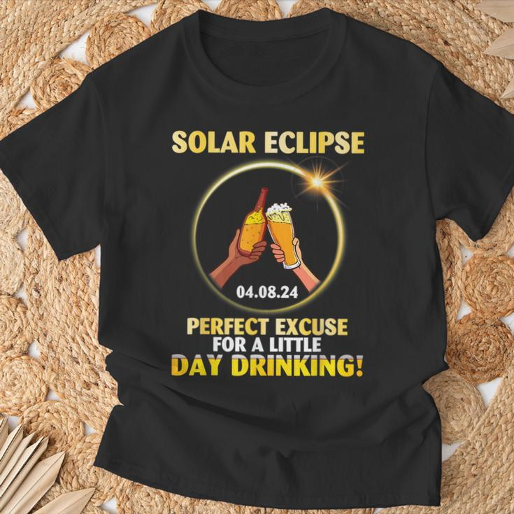 Eclipse 04 08 2024 Perfect Excuse For A Little Day Drinking T-Shirt Gifts for Old Men
