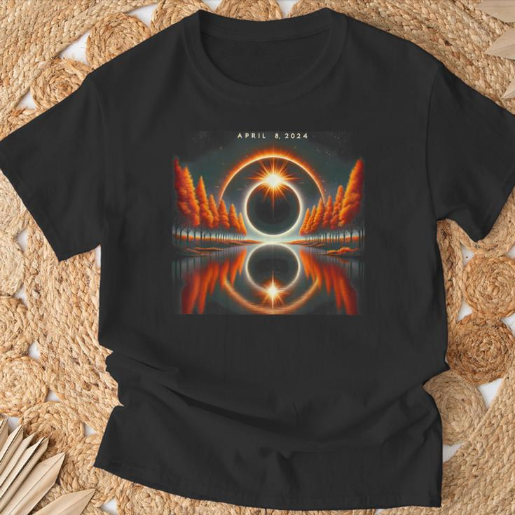 Eclipse Solar Lake Shadow T-Shirt Gifts for Old Men