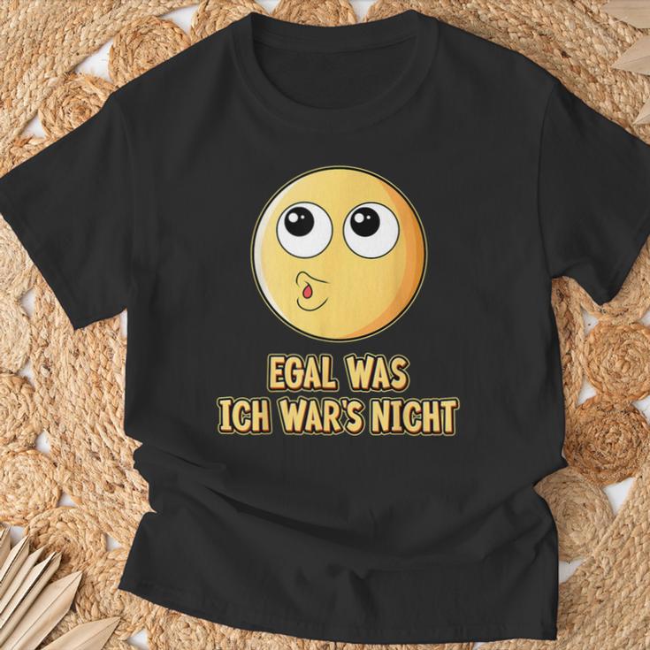 Egal Was Ich War's Nicht Ausreden Slogan T-Shirt Geschenke für alte Männer