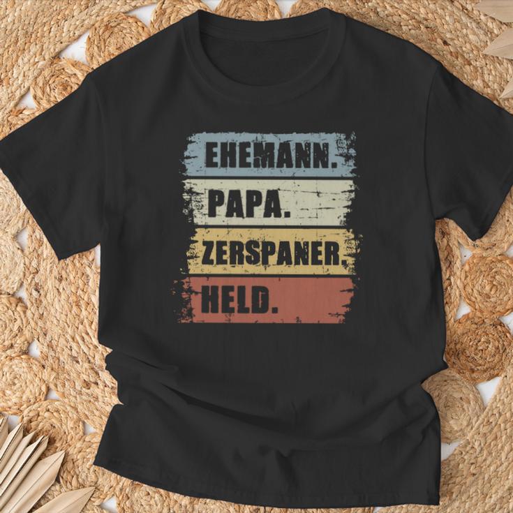 Ehemann Papa Zerspaner Held Zerspanungsmechanikeratertag T-Shirt Geschenke für alte Männer