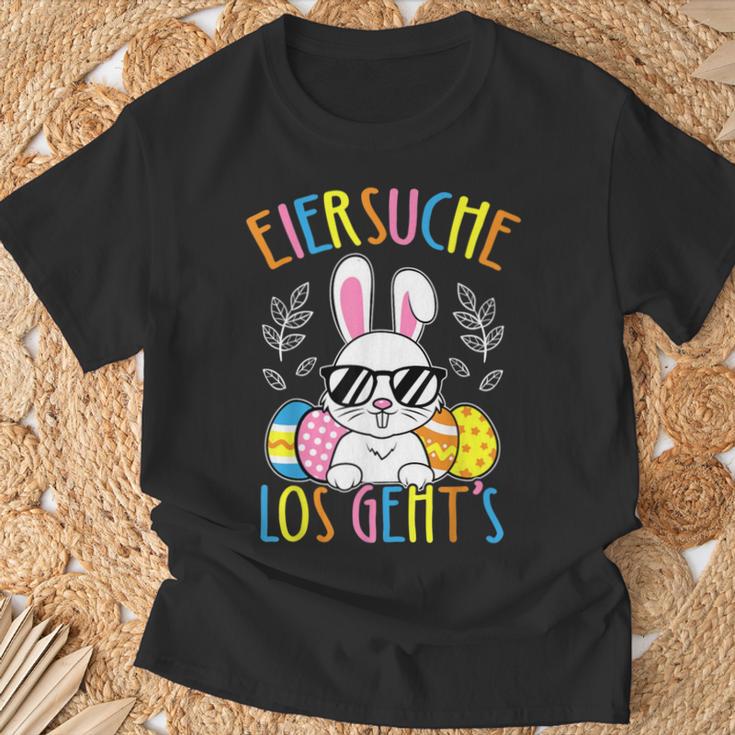 Eiersuche Los Geht's Easter Bunny Easter Eggs Children's T-Shirt Geschenke für alte Männer