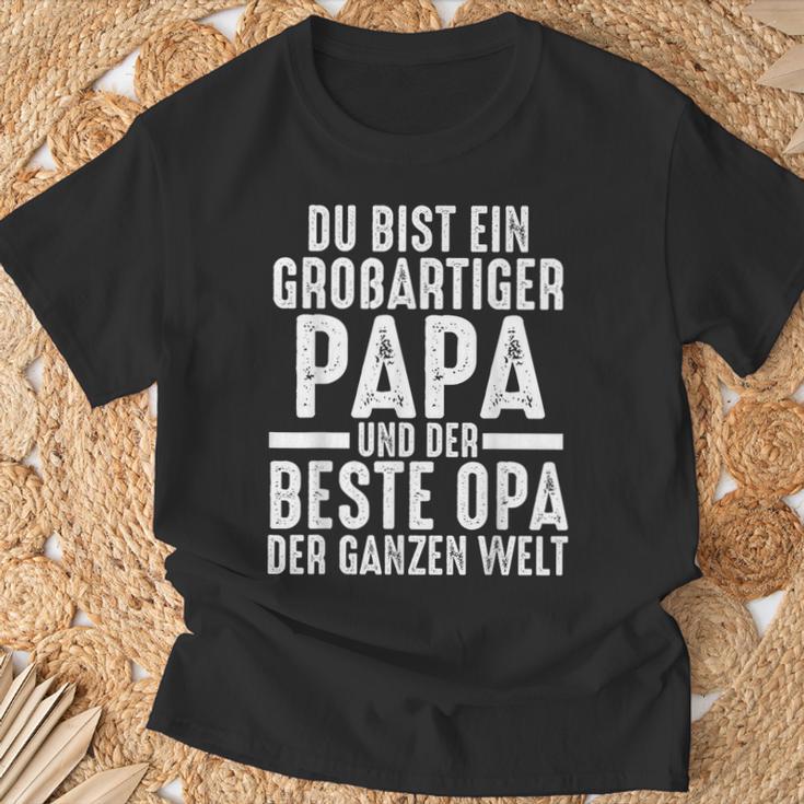 Ein Große Papa Und Der Beste Opa Papa Opa E S T-Shirt Geschenke für alte Männer