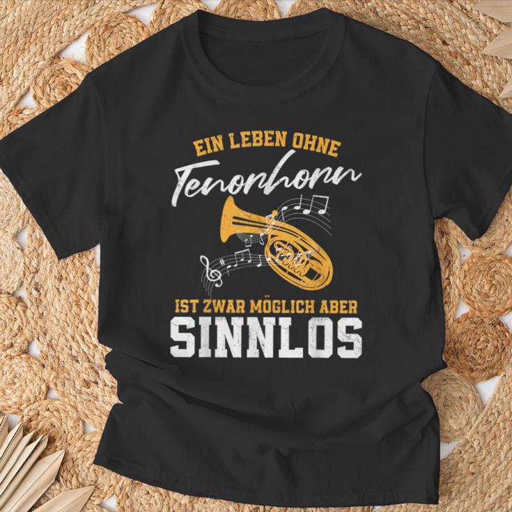 Ein Leben Ohne Tenorhorn Ist Möglich Aber Sinnloslos T-Shirt Geschenke für alte Männer