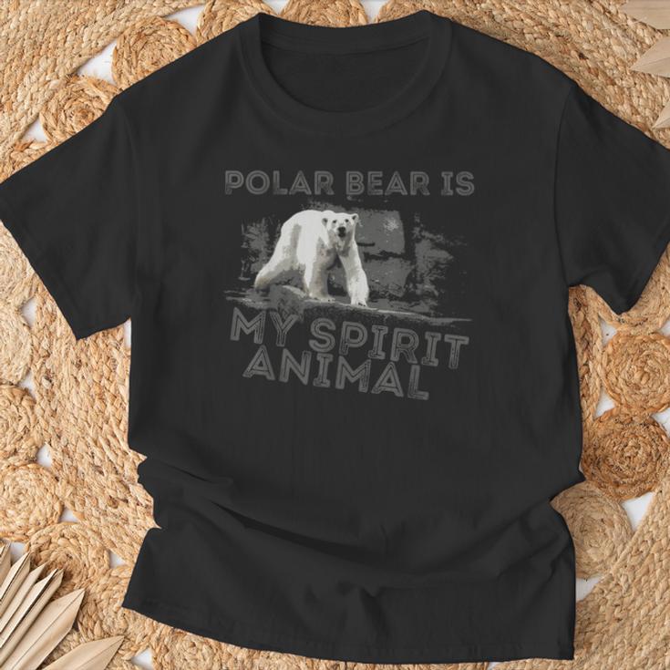 Eisbär Ist Mein Geistiges Tier T-Shirt Geschenke für alte Männer