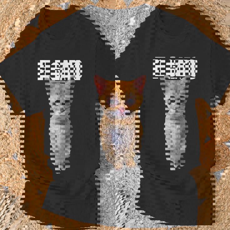 El Gato Meme Triste Llorando Gato Munchkin Kitty Meme De Moda Camiseta unisex Regalos para ancianos
