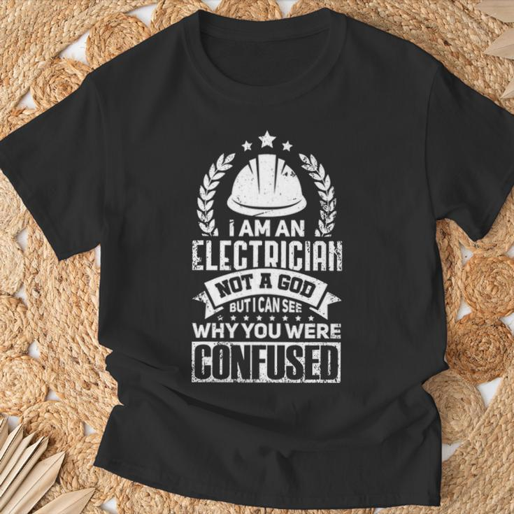 Electrician Idea For Electrical Engineer T-Shirt Gifts for Old Men
