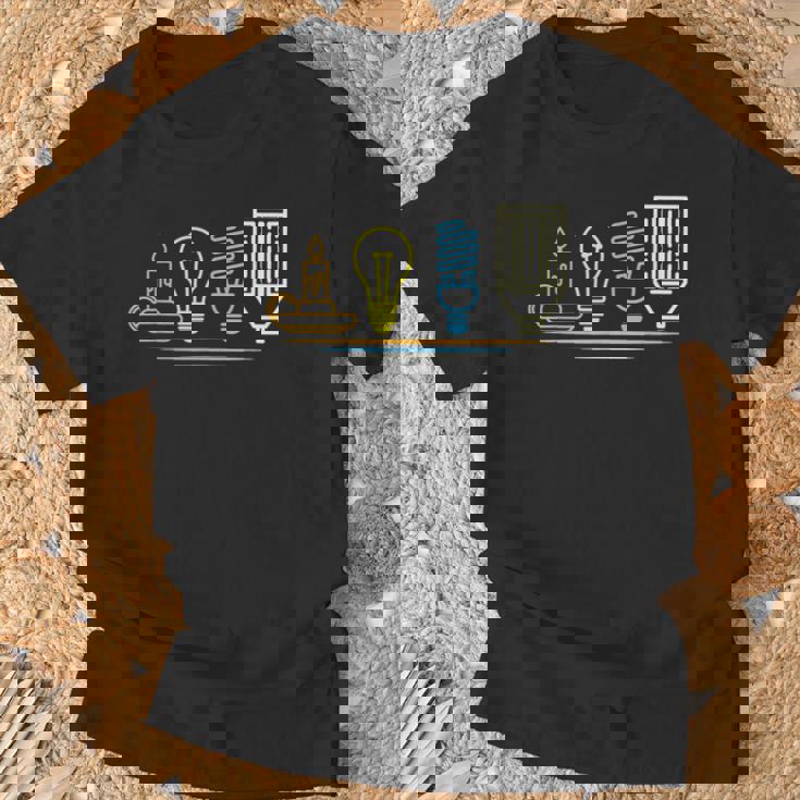 Eléctrico Ingeniero Iluminación Electricidad Electricista Camiseta unisex Regalos para ancianos
