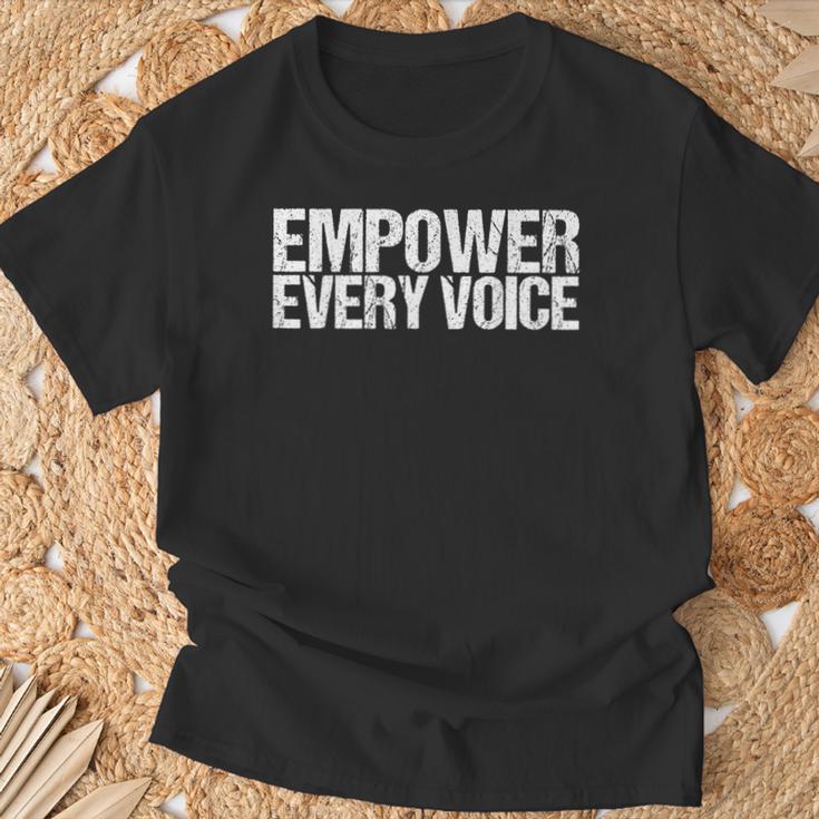 Empower Every Voice Social Causes T-Shirt Gifts for Old Men