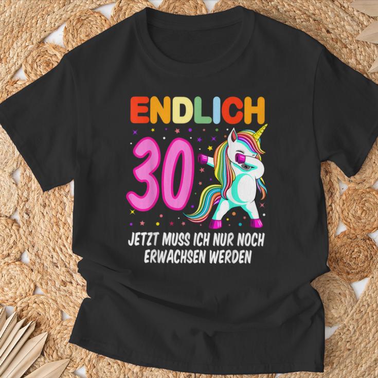 Endlich 30 Jetzt Muss Ich Nur Noch Erwachsen Werden Endlich T-Shirt Geschenke für alte Männer